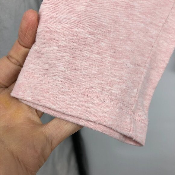 Roots Pink & White Raglan Sleeve Long Sleeve Baseball T-Shirt size M - Picture 8 of 16